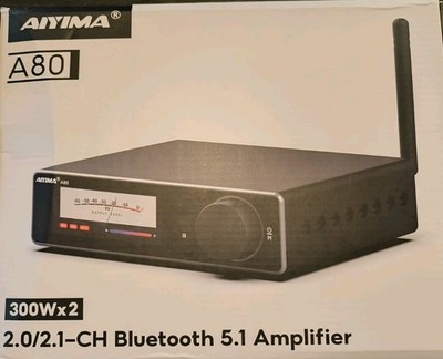 AIYIMA A80 HiFi Leistungsverstärker, DAC, Bluetooth, VU-Meter Neu + EU Netzteil