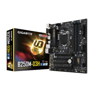GIGABYTE GA-B250M-D3H LGA 1151 Intel B250 HDMI SATA 6Gb/s Micro ATX Motherboards