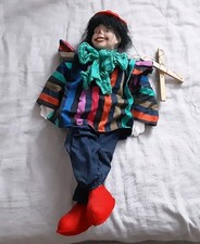 Marionette freundlicher Clown 55 cm groß, gu...