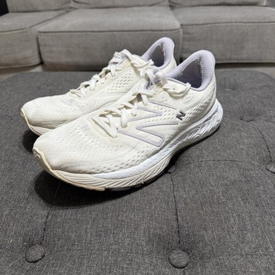 New Balance Fresh Foam 880 White Cream Size 11M 9.5W Used