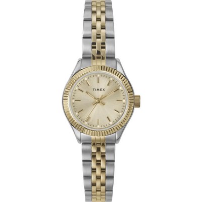 Timex Mini Damenuhr TW2W90900 Legacy Champagner Zifferblatt Edelstahl 50M