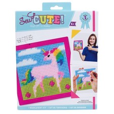 Colorbok Sew Cute Needlepoint Kit-Unicorn