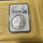 2025 .999 Fine Silver American Dollar West Point Early Release Graded  NGC Ms69