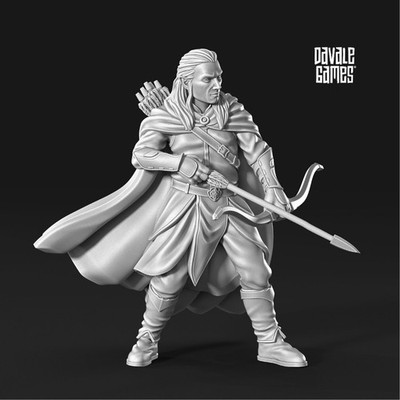Lethalas  | Adventurer  | Herr der Ringe Davale Games  Fantasy 28mm Miniatur