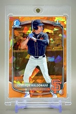 Cameron Maldonado 2025 1st Bowman Chrome #BDC-99 Orange Sapphire #/25 SP
