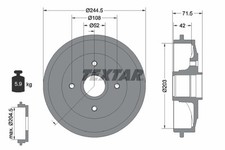 Tambour de frein Peugeot 308