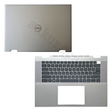 For Dell Inspiron 16 Plus 7630 7635 2in1 Back Cover / Palmrest Backlit Keyboard