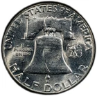 1960-P PCGS MS64 FBL Franklin Half w/ "Textile" Pattern Toning & Strong Strike