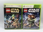 Lego Star Wars The Complete Saga + III The Clone Wars Xbox 360 Both Complete CIB