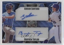 2023 Leaf Metal Dual Blue Wave 7/8 Adrian Santana Brayden Taylor #DA-2 Auto 0w3
