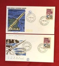 Terres Australes et Antarctiques Françaises 1967 TAAF x 2 FDC Terre Adelie