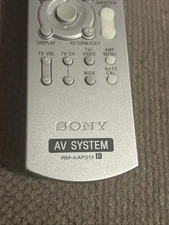 Sony AV System Remote Control RM-AAP013 Original Genuine Working Tested