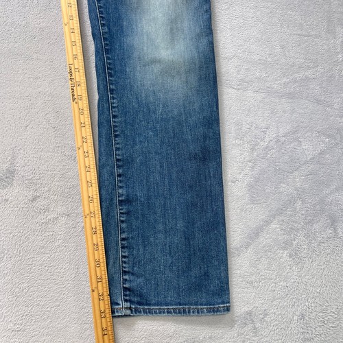 Mavi Jeans 36x34 Fit33 Mens Blue Denim Straight Leg Five Pocket Casual Pants - Foto 7 di 9
