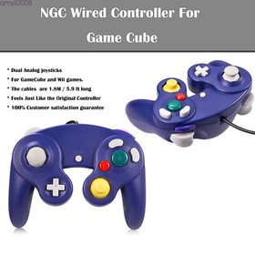 Wireless Game Controller W/ Adapter /Wired For Gamecube Retro Classic GC NGC