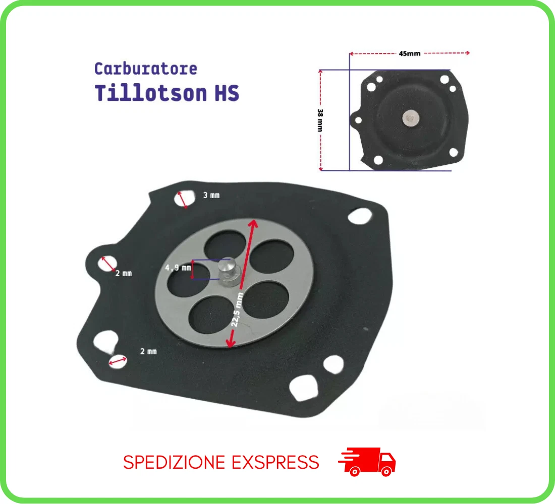 Kit Tubo Aspirazione ON BOARD CON TAPPO per KV Billy Goat