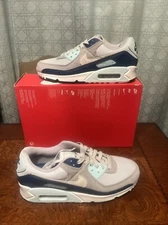 Nike Air Max 90 Pure Platinum Glacier Blue FN6958-001 Size 7.5 Mens 9 Womens New