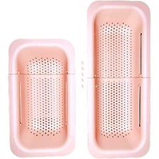 Extendable Over The Sink Strainer Collapsible Colander Basket for Kitchen