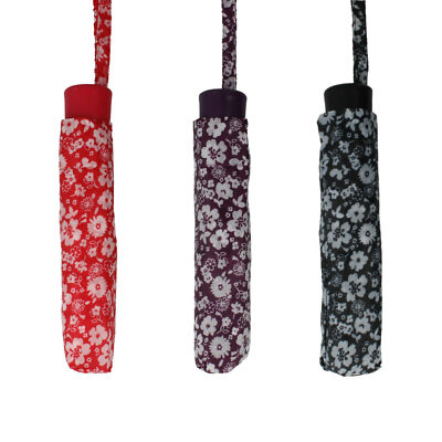 Ladies Drizzles Blumenmuster Regenschirme UU268