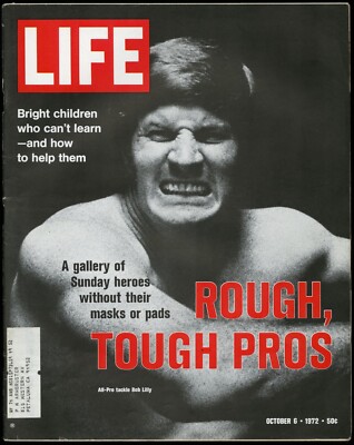 OCT 6 1972 LIFE MAGAZINE, ALL-PRO TACKLE BOB LILLY, N. VIETNAM BOMBING PICTORIAL