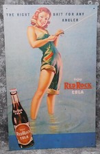 Vintage 1992 Red Rock Cola Metal Advertising Sign Made In The USA 10x16โ