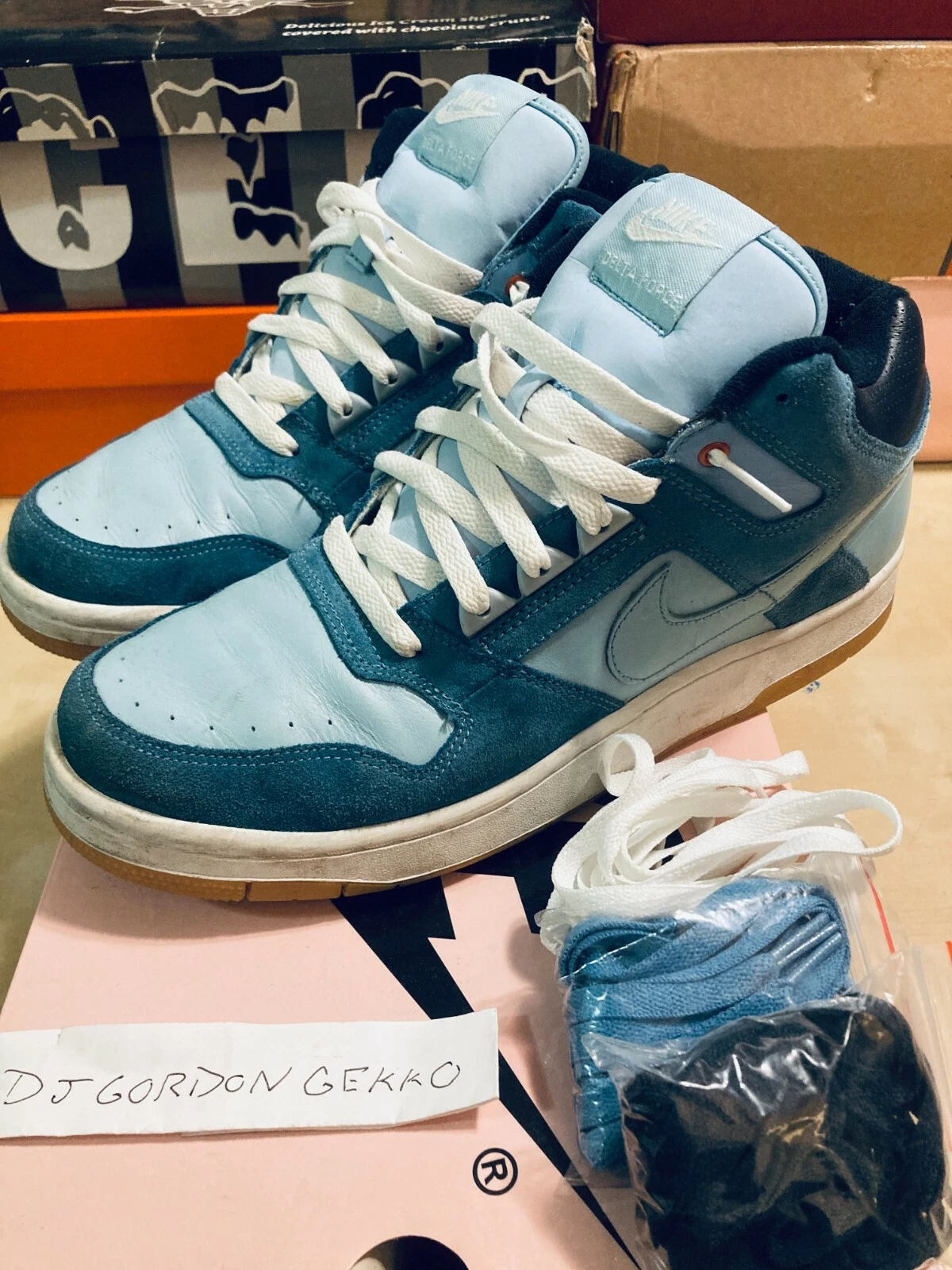 NIKE SUPREME DELTA FORCE 3/4 SB US 11 ASPEN BLEU 2004 VNDS DUNK BLAZER BRUIN MID