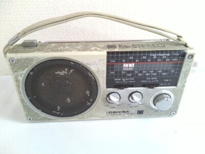 TOSHIBA RP-S7 FM STEREO RECEIVER 小型ラジオ ポータブル ラジオ 昭和