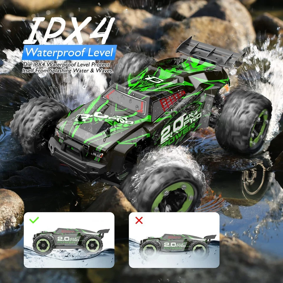 DEERC 302E 4WD Brushless RC Car 1:18 60KMH High Speed Off Road RC Crawler Truck - Image 4 of 4