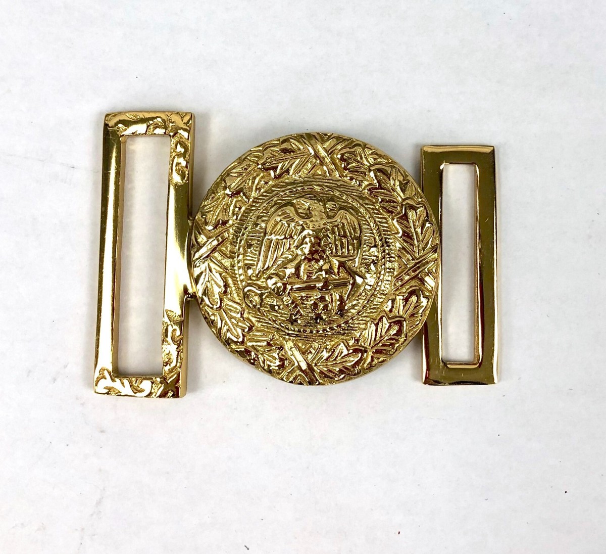 US Navy Ceremonial Swordbelt Buckle - Brass Two Piece Buckle 