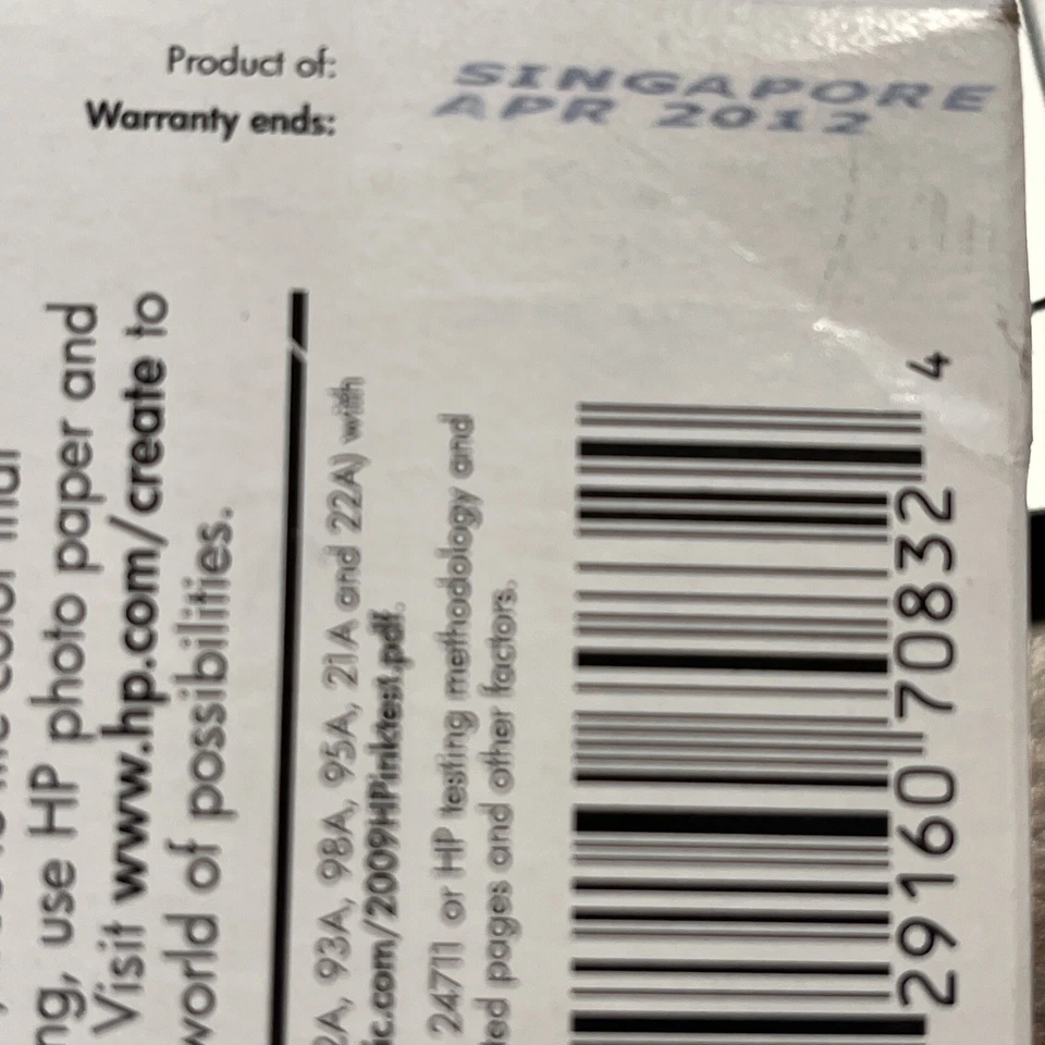 HP Ink Cartridge 93 Tri-Color 3 Pack New Factory Sealed Expired - Image 4 of 4