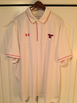  Under Armour HeatGear Mens 2XL Golf/Polo Shirt -White -Jordan Spieth  