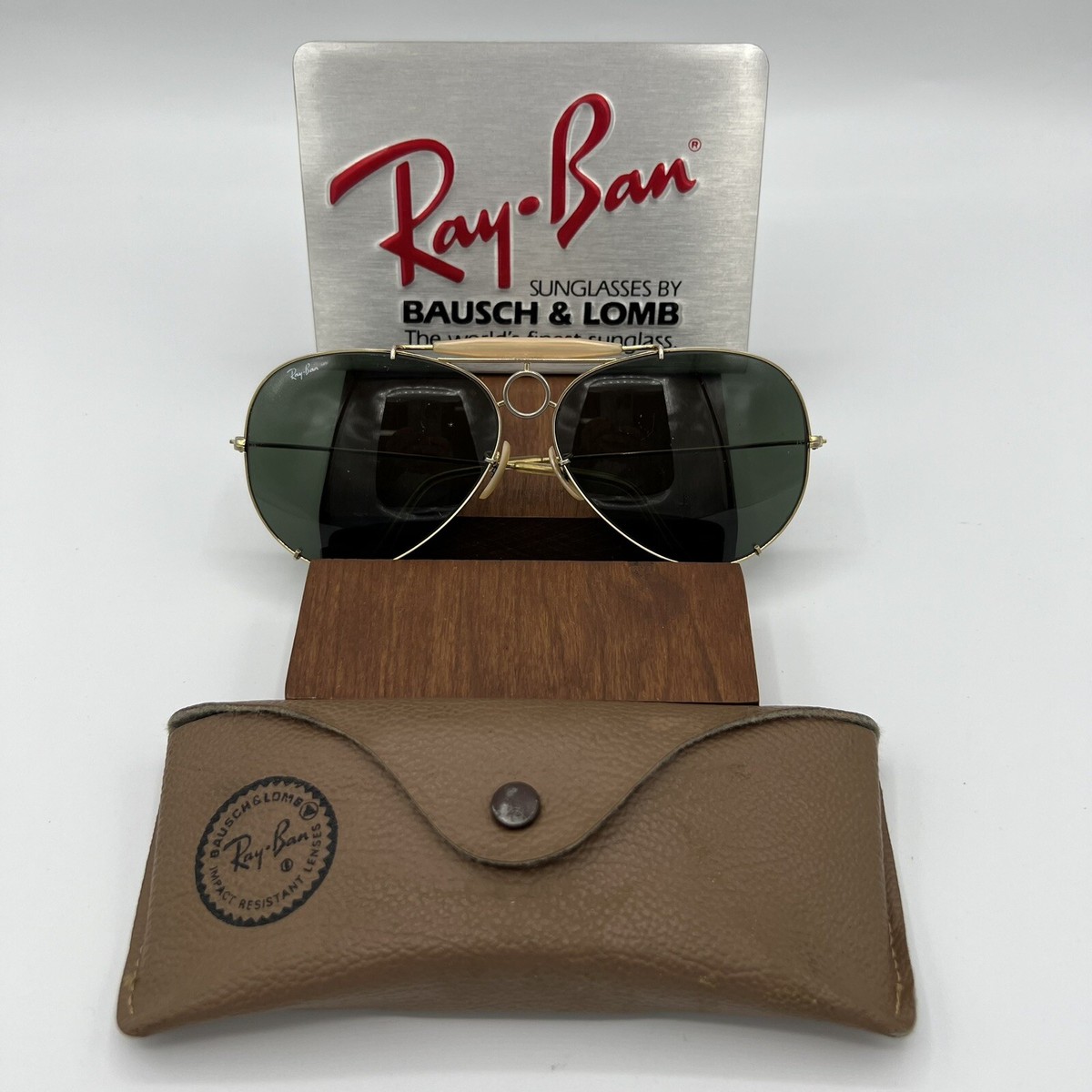 Vintage B&L Ray Ban Bausch & Lomb G15 Gray 65mm Sharpshooter