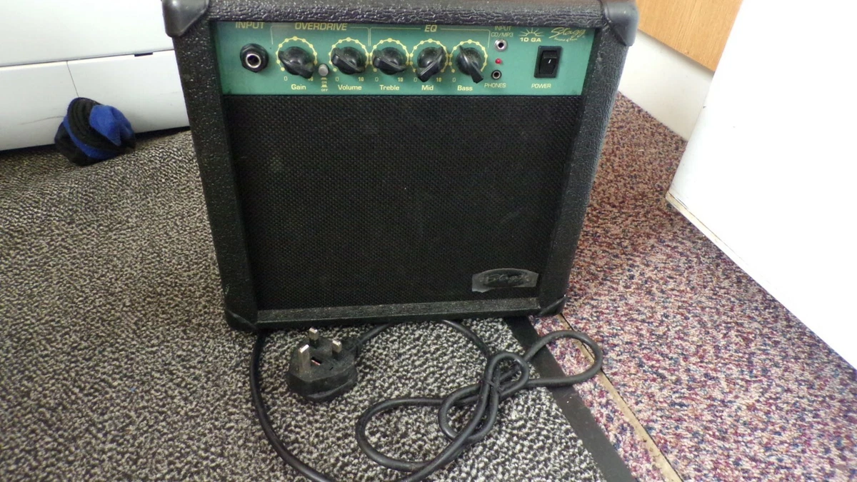 Stagg 10 GA Portable Electric Guitar Amplifier Tested VGC eBay