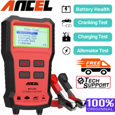 ANCEL BST100 12V Auto Battery Load Tester Analyzer Cranking Charging Test Tool