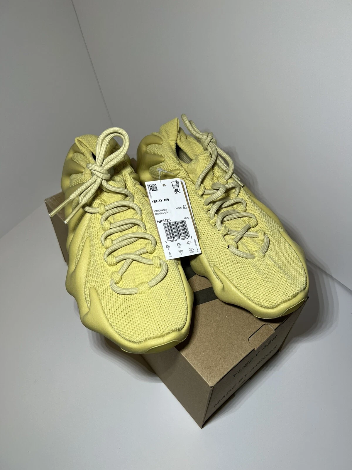 Adidas Yeezy 450 Sulfur Mens HP5426 100% AUTHENTIC