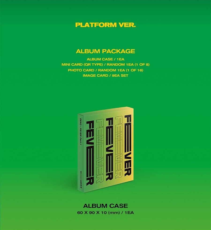 ATEEZ ZERO:FEVER PART.1 Album PLATFORM 3 Ver SET/3 QR+3 Photo Card