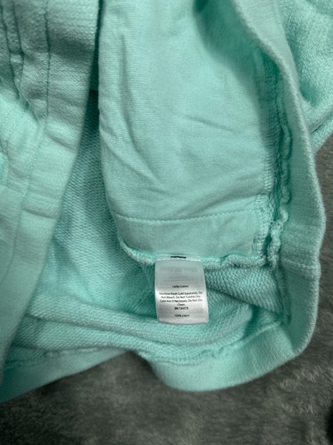Girls Teen Sweater Large 14 Vineyard Vines Blue Logo Cowl Turtleneck Pockets - Picture 7 of 10