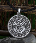CELTIC FLYING DRAGON EMBLEM NECKLACE WITH 24" CORD NECKLACE JL677 dragon jewelry