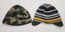 Boy's 2 Green Beanies S/L