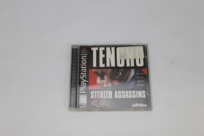 Tenchu PS1 CIB Steal Assassins Sony PlayStation 1 1998 Black Label Manual + Reg
