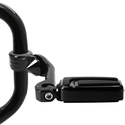Long Black Footpegs & Mounts Air Flow For Harley Low Rider / S / ST 2018-2024 US - Foto 2 di 11