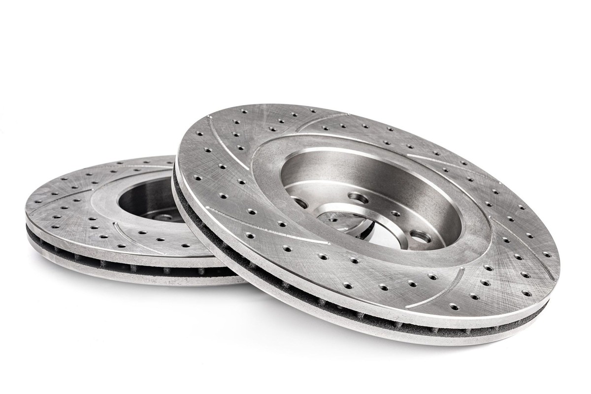 Drilling Grooves GT Sport Brake Disc Rotors Compatible With FIAT 500
