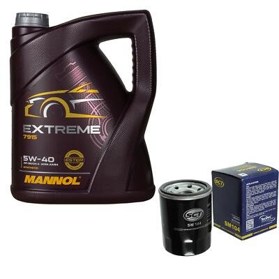 Ölwechsel Set 5L MANNOL Extreme 5W-40 SCT Germany Ölfilter Service KIT 10164176