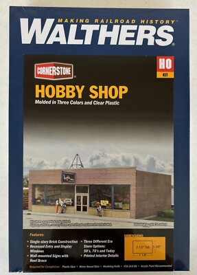 HO Walthers Cornerstone Building Kit 933-3475 Hobby Shop BRAND NEW SEALED Box