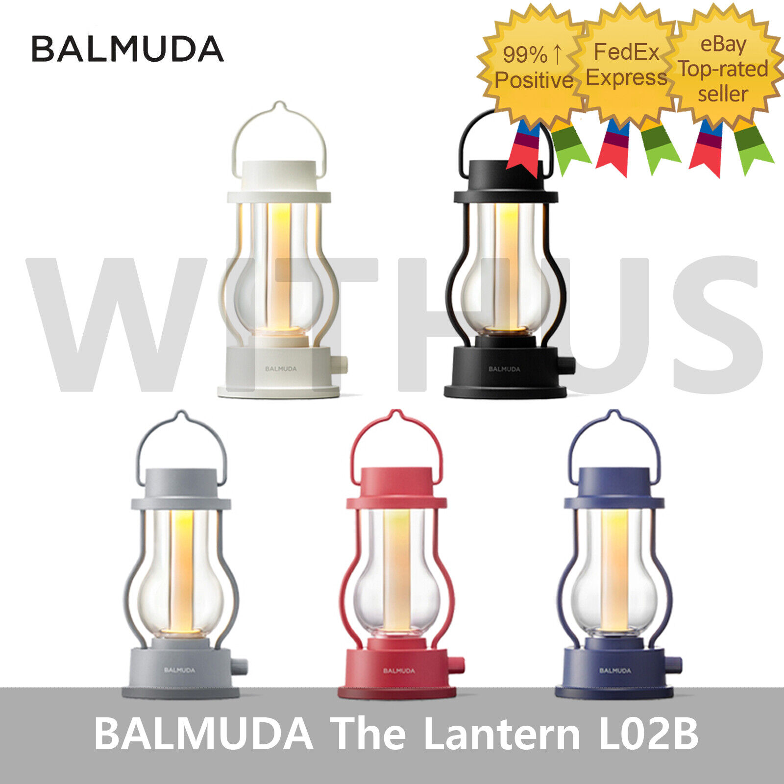 BALMUDA The Lantern L02B LED Mood Portable Wireless Light Lamp - 5colors