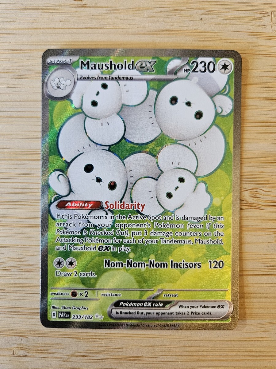 Maushold ex 233/182 Paradox Rift (PAR) NM Full Art Pokemon
