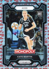 Kate Martin 2024 Panini Prizm WNBA Monopoly Red Dice - #40 Las Vegas Aces Rookie