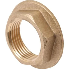 BRASS BSP WIDE FLANGED BACKNUT - SIZES 1/2" To 2"