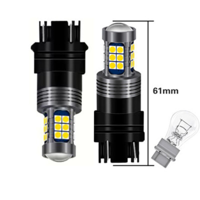 27 SMD LED Backup Reverse Light Bulbs T25 3157 Dual Brightness White Error Free
