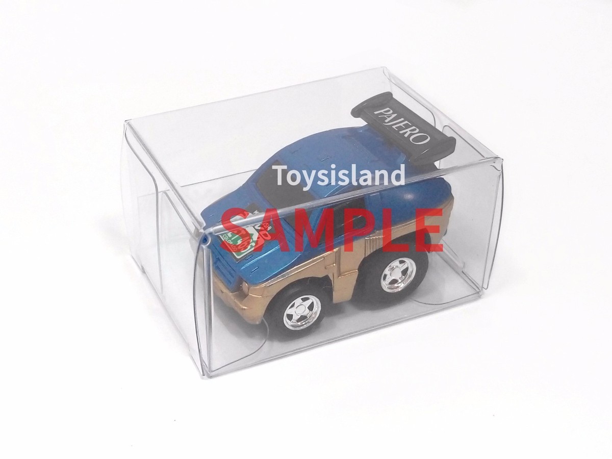 9 CHORO-Q PROTECTIVE CLEAR PLASTIC BOX 10 PCS 5.5x4x3cm TOMICA