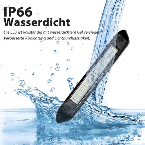 12v LED Lampa zewnętrzna Kamper Przyczepa kempingowa Czarna Oświetlenie Zewnętrzne 350lm IP66 - Zdjęcie 7 z 10